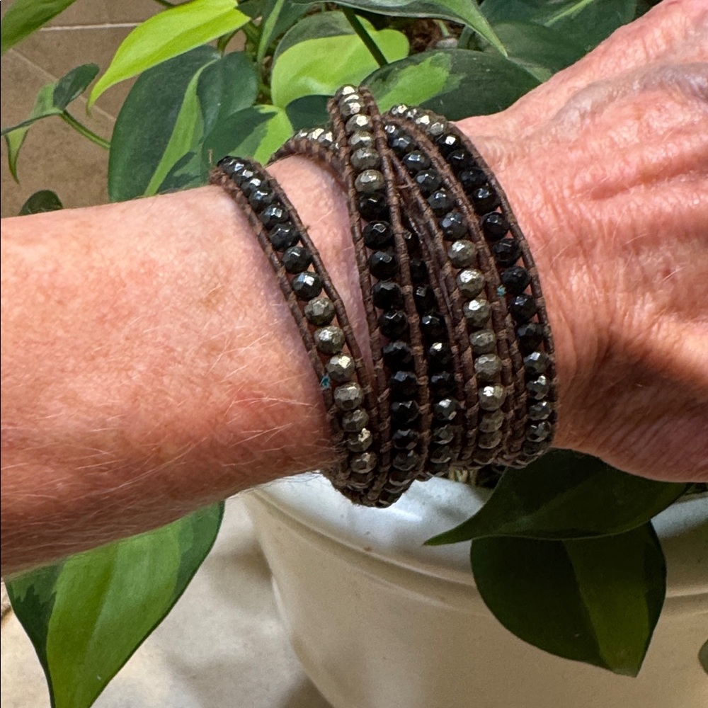 Chan Luu beaded wrap around bracelet